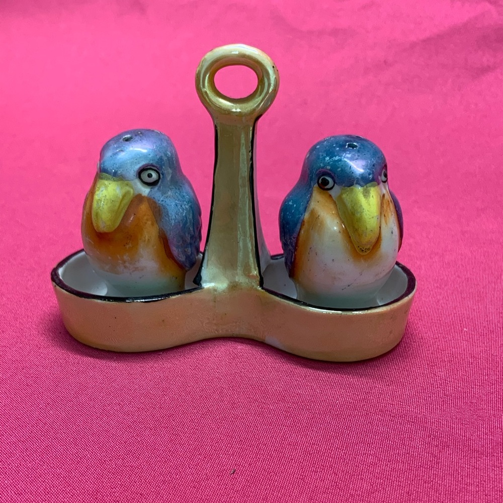 Vintage Lusterware Kuku Bird Shakers